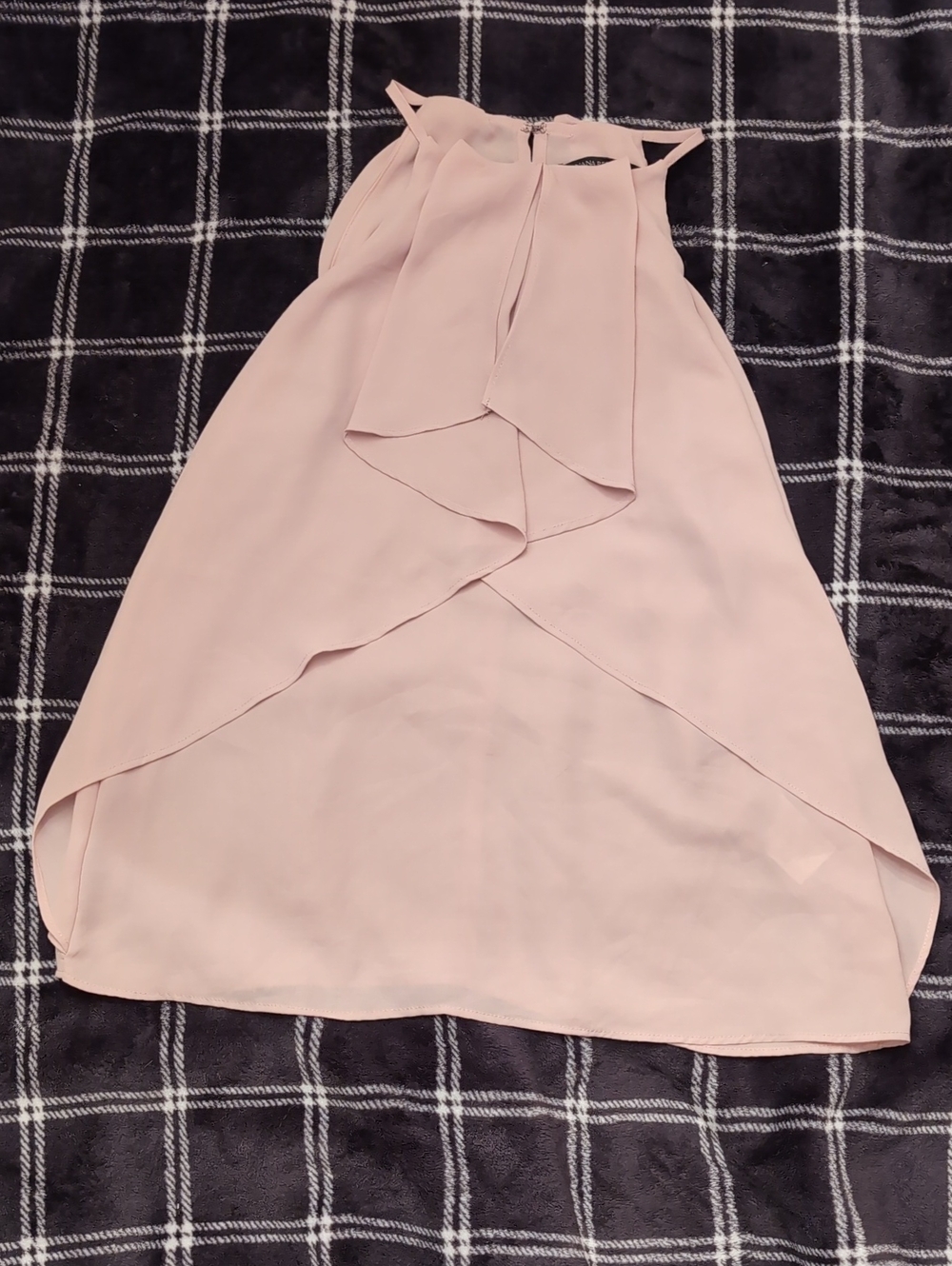 Banana Republic Blush Pink High-Neck Sleeveless Blouse